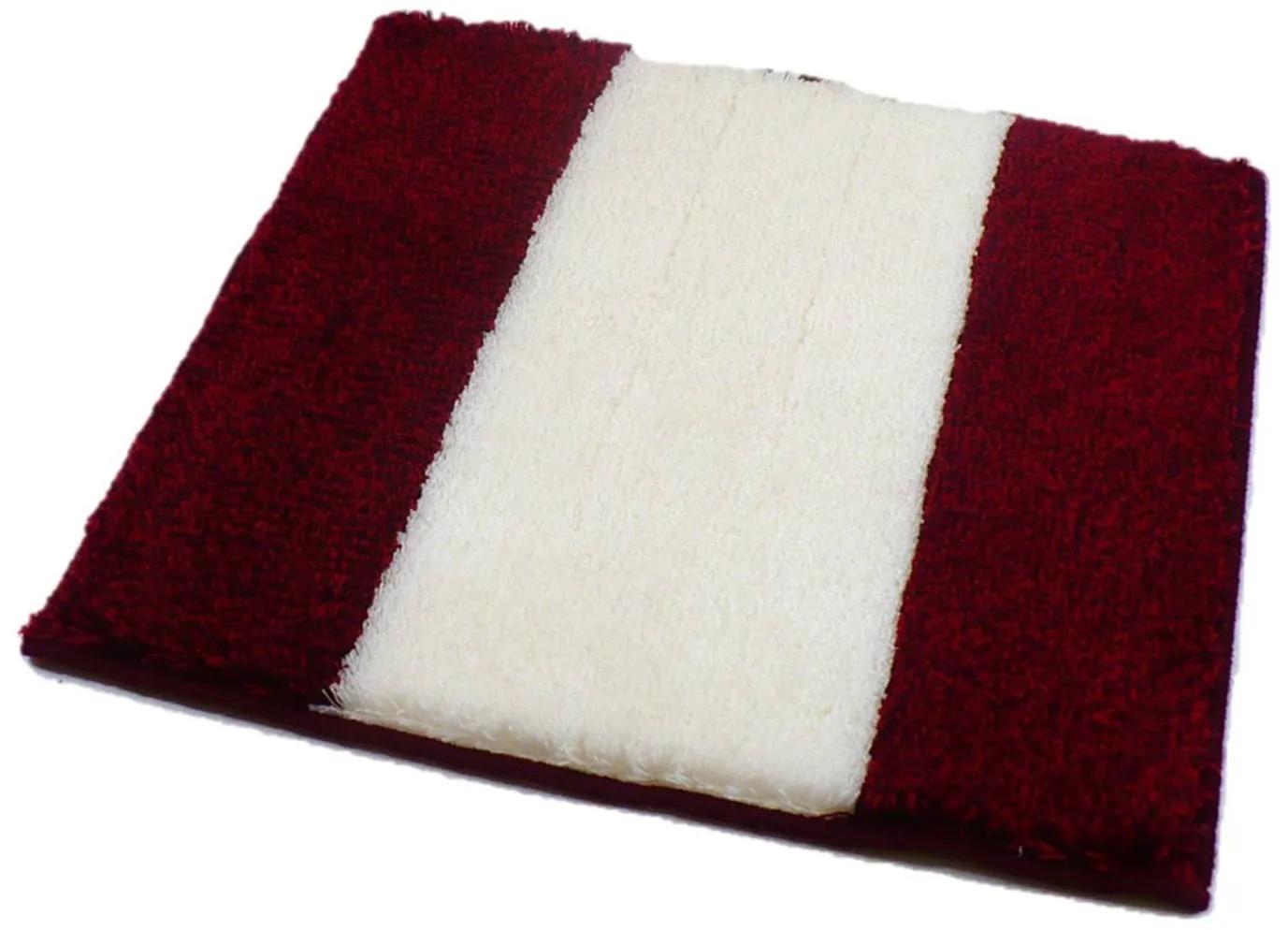 ROUTNER Kúpeľňová predložka ATHENA Bordó 10302 - Bordó / 60 x 60 cm 10302