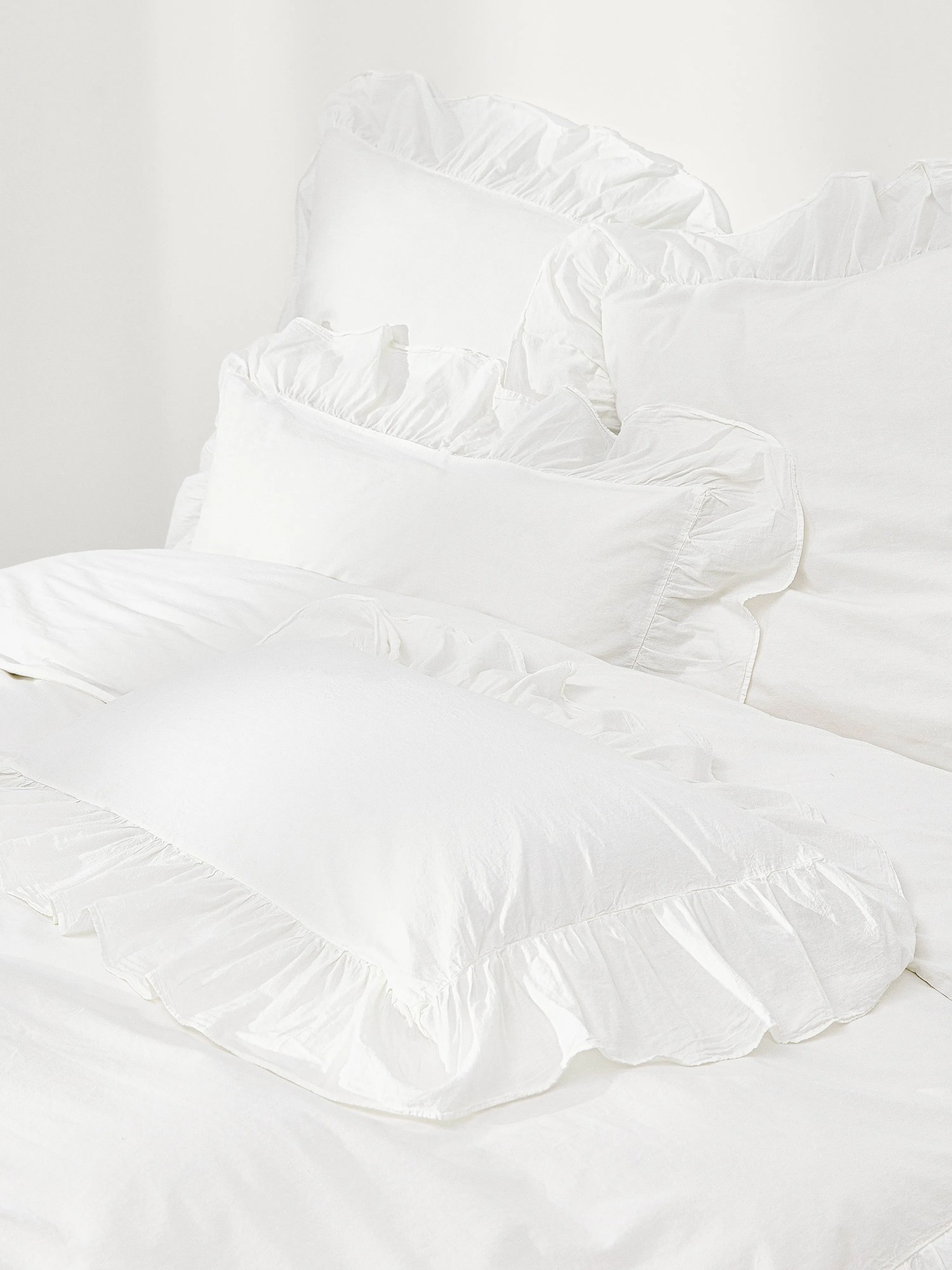 Obliečka na paplón z bavlneného perkálu s volánmi Louane