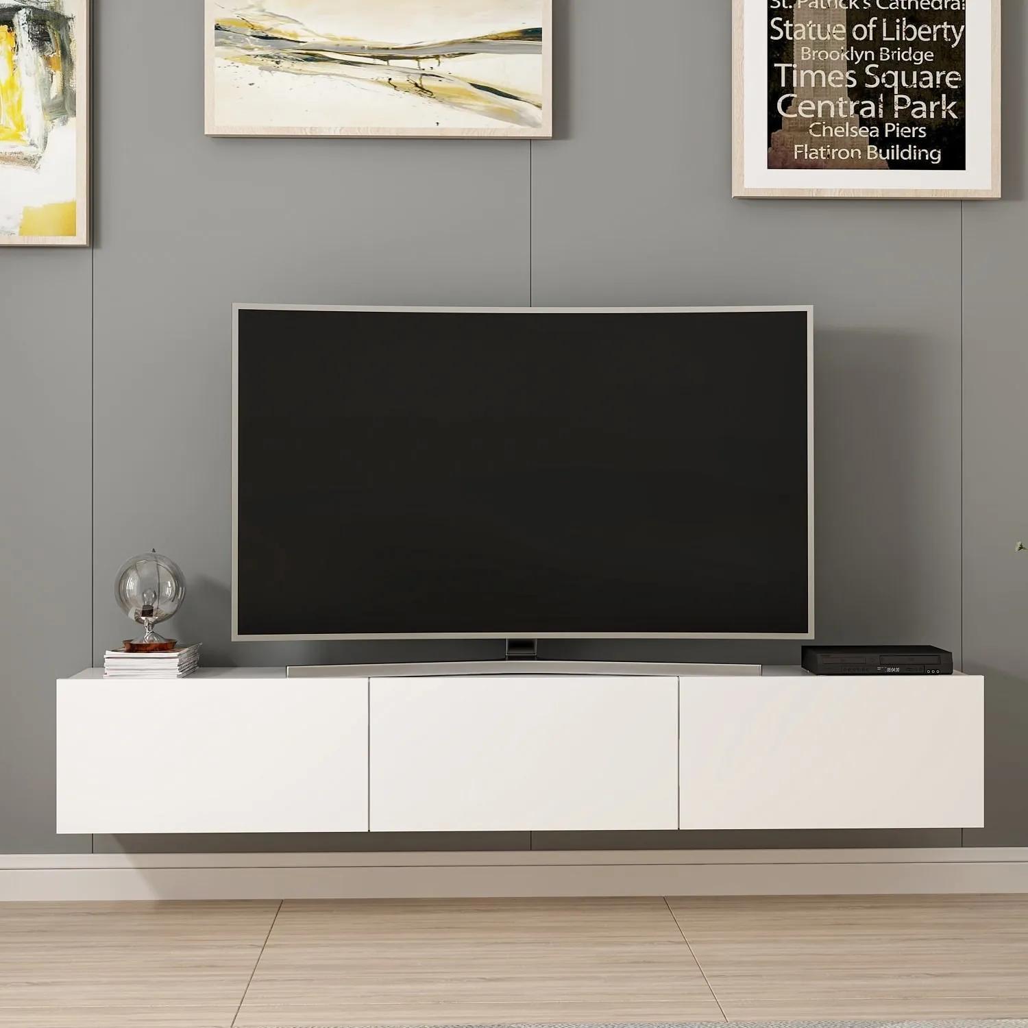 TV stolík/skrinka Robert (Biela). Akcia -18%. Vlastná spoľahlivá doprava až k Vám domov. 1072980