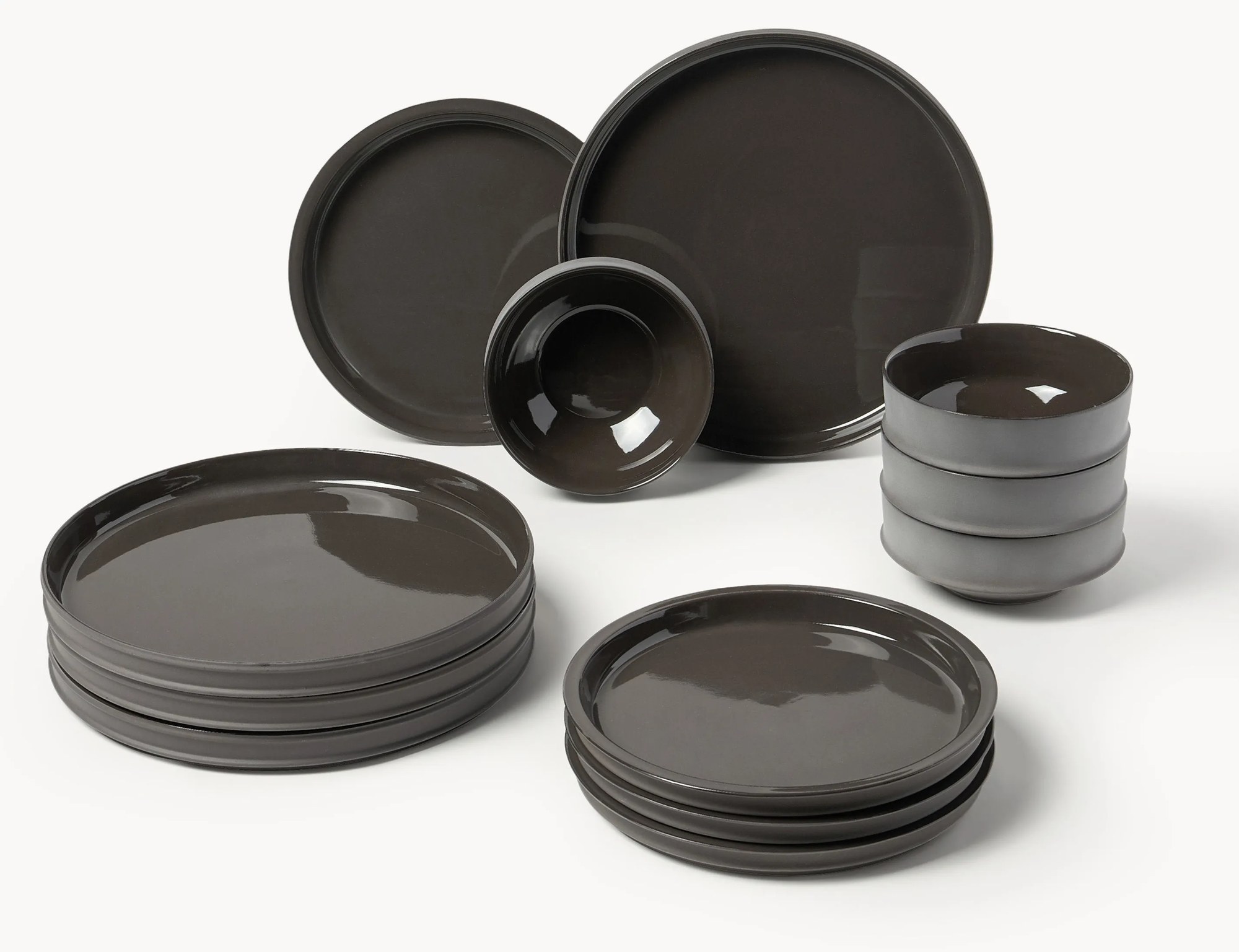 Serax x Kelly Wearstler, Porcelánová súprava riadu Dune, 12 ks