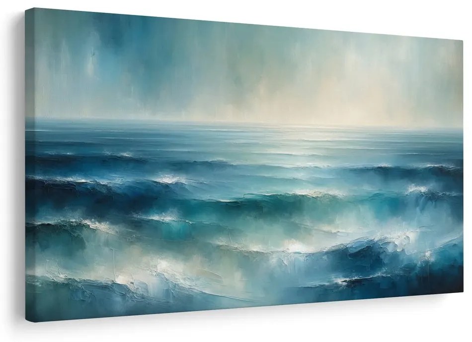 Obraz pokojné modré oceánske vlny