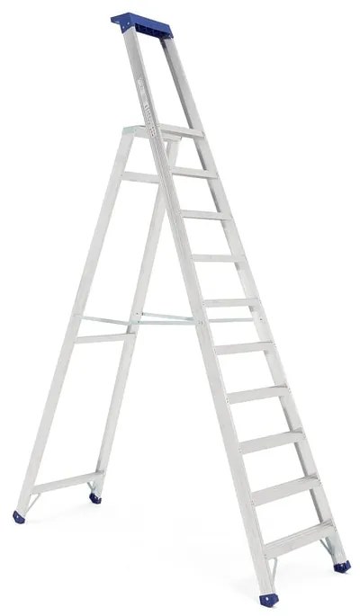 Skladací hliníkový rebrík HIGHER, výška plošiny 2310 mm