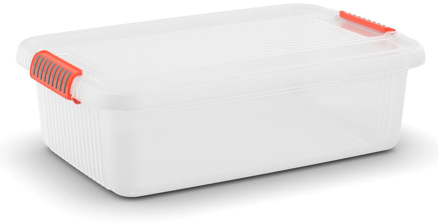 KIS K Latch Box M 28 l priehľadná / oranžová