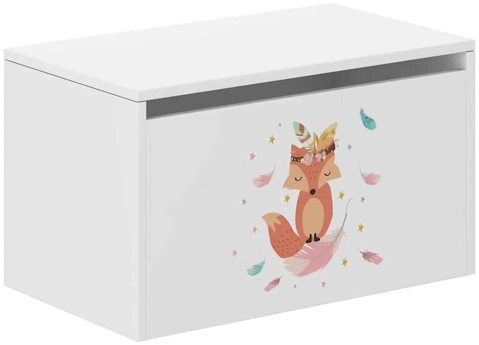 Detská truhla na hračky - LÍŠKA