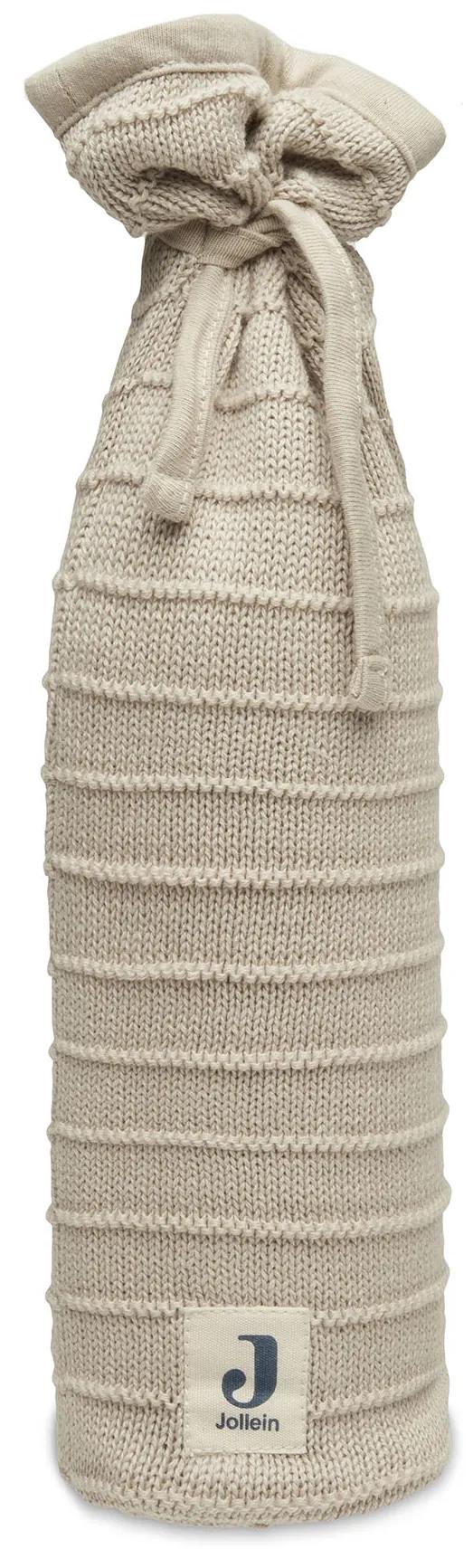 Pletený obal na ohrievaciu fľašu Pure Knit Nougat