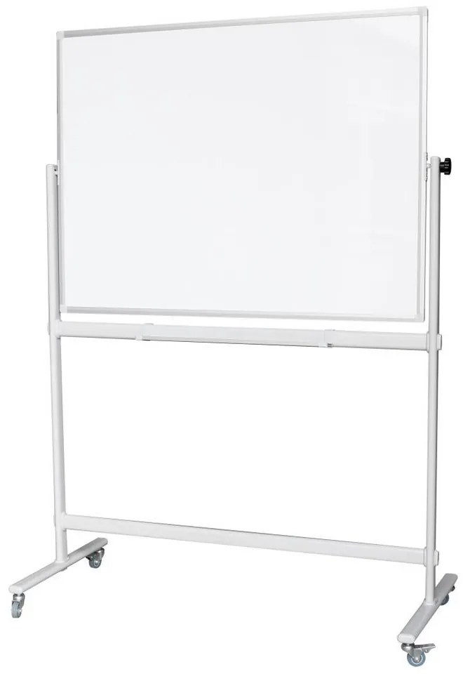 Mobilná otočná tabuľa Revolver NEW 180 × 120 cm, biela