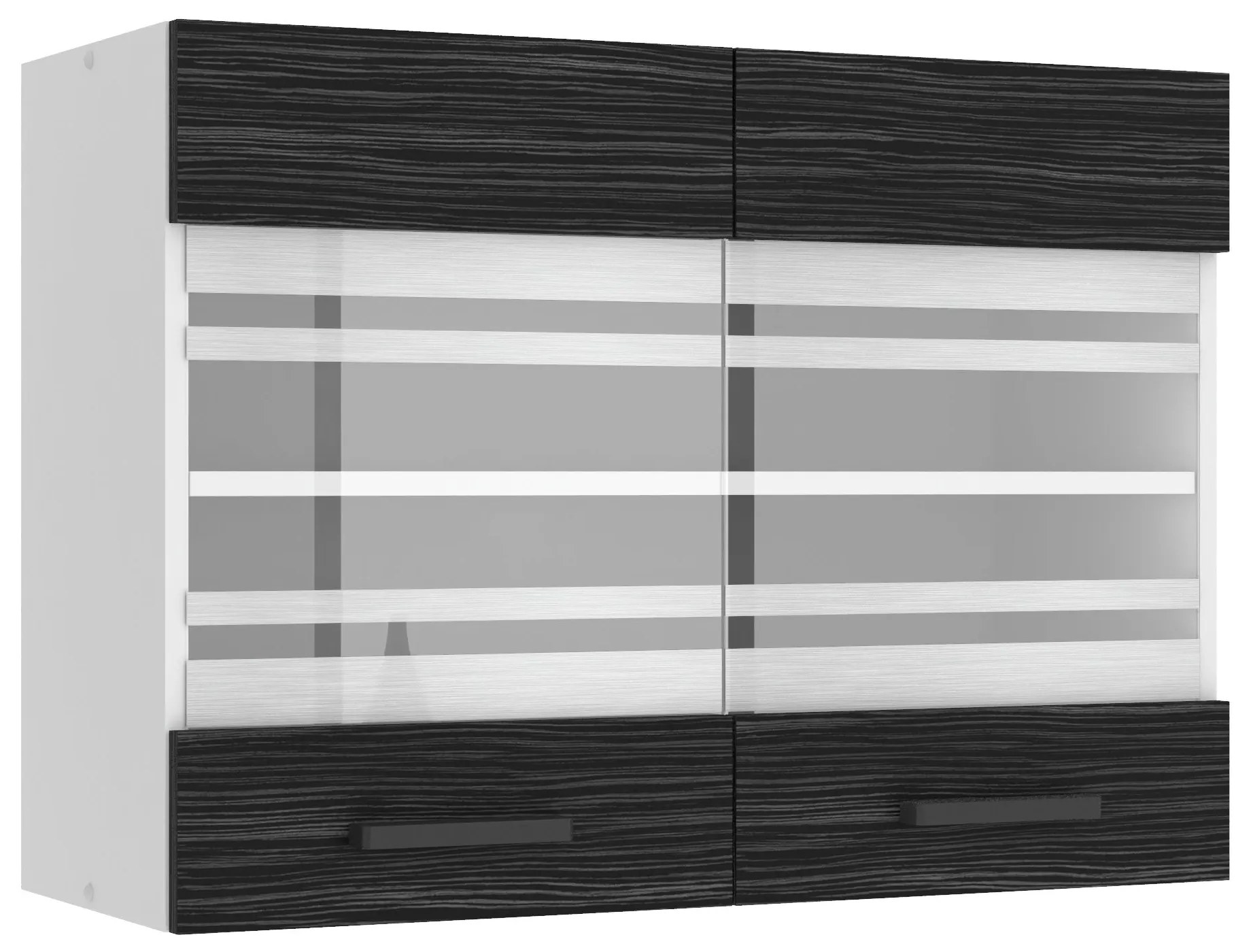 Kuchynská skrinka Belini Premium Full Version horná 80 cm eben kráľovský