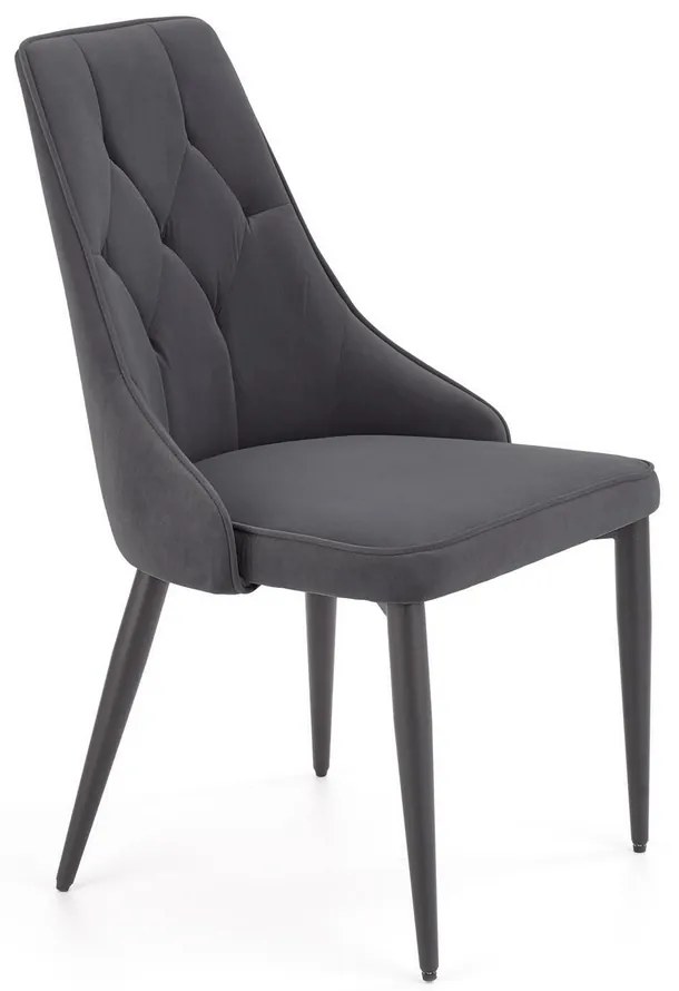 Jedálenská stolička Marien, sivá / čierna