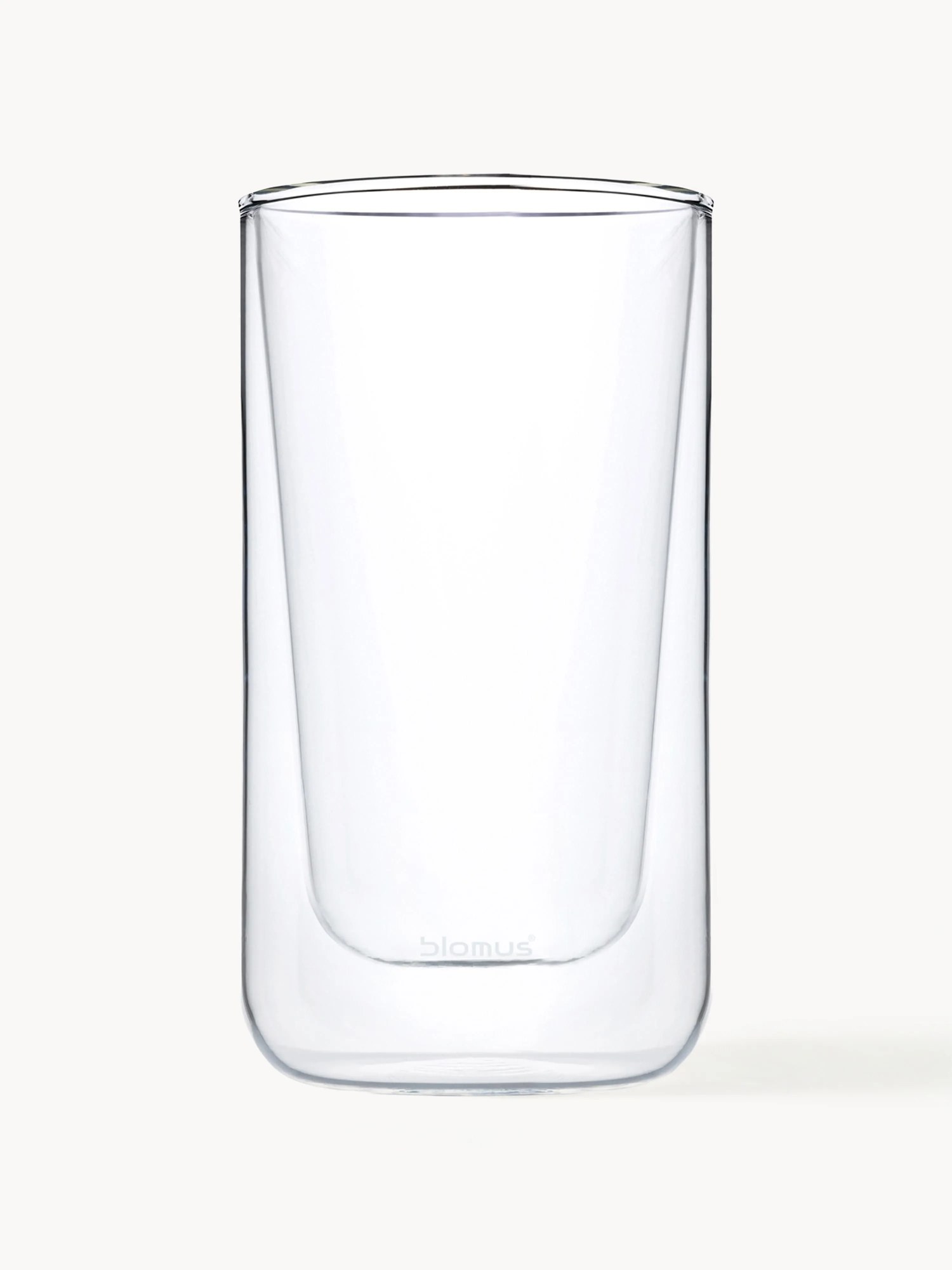 Dvojstenné sklenené poháre na kávu Nero, 2 ks