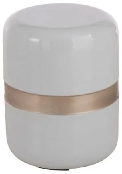 Modrý lakovaný odkladací stolík Lacquer - Ø 30 * 37 cm