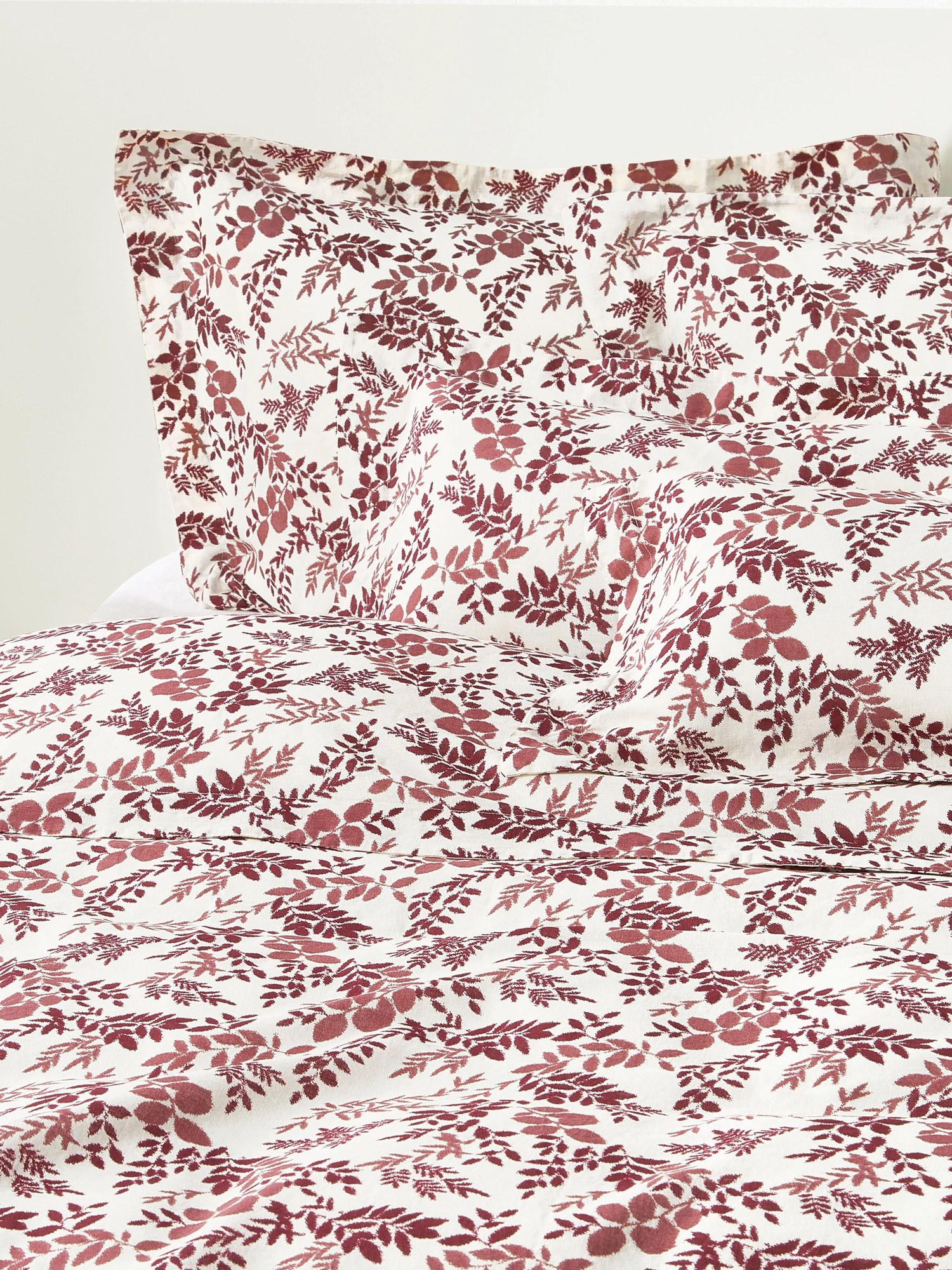 Obliečka na paplón's potlačou listov Pola