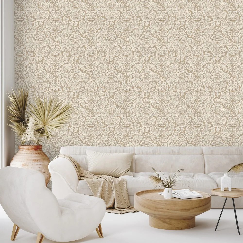 Fototapeta béžový vintage ornamentálny vzor