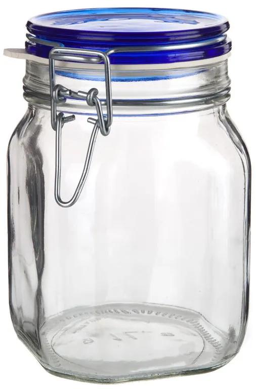 Sklenená dóza s klipovým uzáverom 1 l