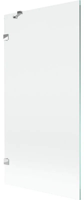 Mexen, Mexen Lunar 1-krídlová vaňová zástena 90 x 150 cm, transparentná, chróm - 897-090-000-01-00