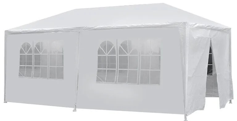 Párty stan v bielej farbe, 3 rôzne veľkosti, 3x6