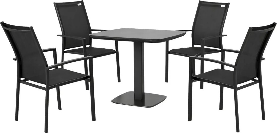 Doppler Picaso Expert antracit - záhradná/gastro hliníková súprava 4+1