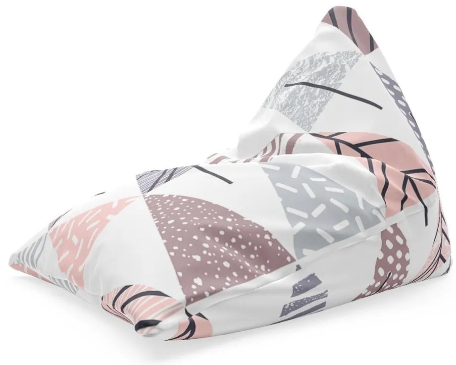 Sedací vak Triangl farebné stromčeky, farebná