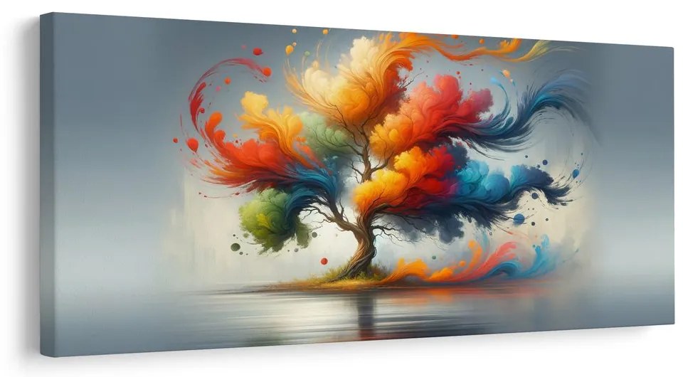 Obraz fantastický strom života vo farbách