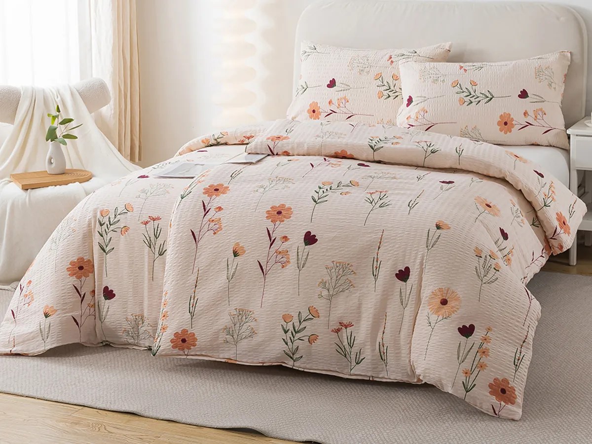 XPOSE® Krepové obliečky DIVOKÉ MAKY - béžové