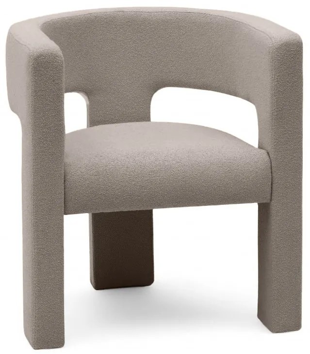 Béžovo-sivé dizajnové kreslo ALPAH LOOP