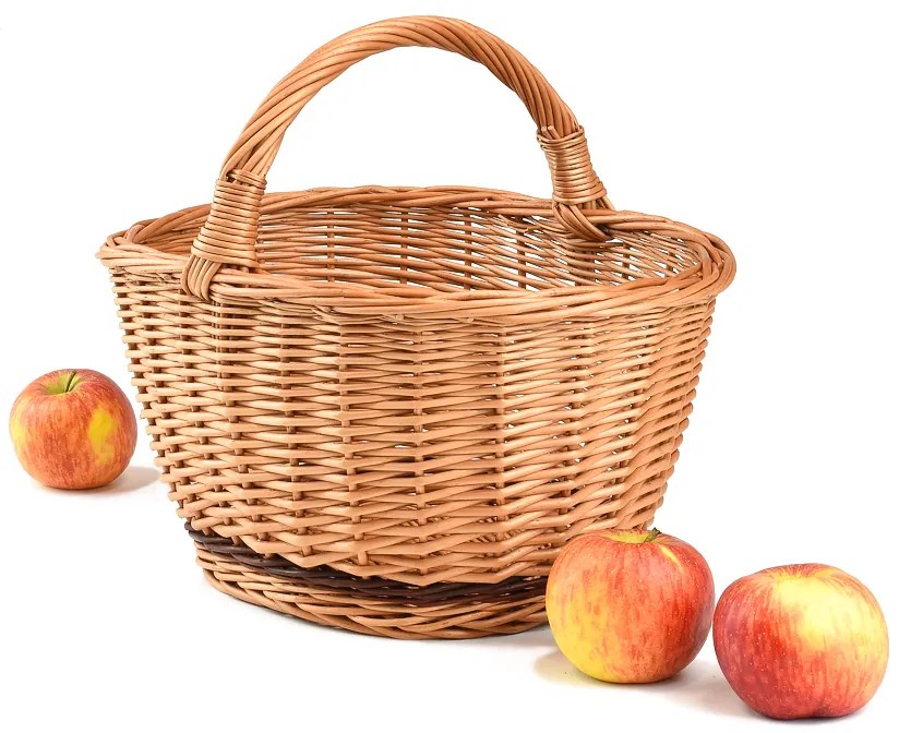 Nákupný kôš prútený Kvinna II.š. 35x hl. 26 x v. 17/27(cm)