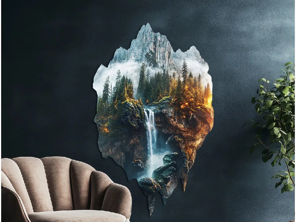 drevko | Moderná dekorácia Prameň z hôr 60 x 445 cm