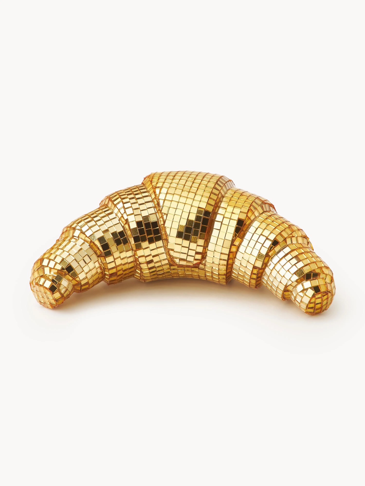 Trblietavá dekorácia Disco Croissant