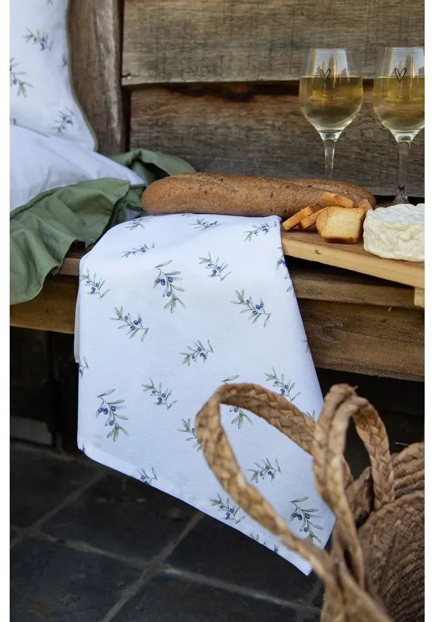 Bavlnený obrus s olivami Olive Fields - 150*150 cm