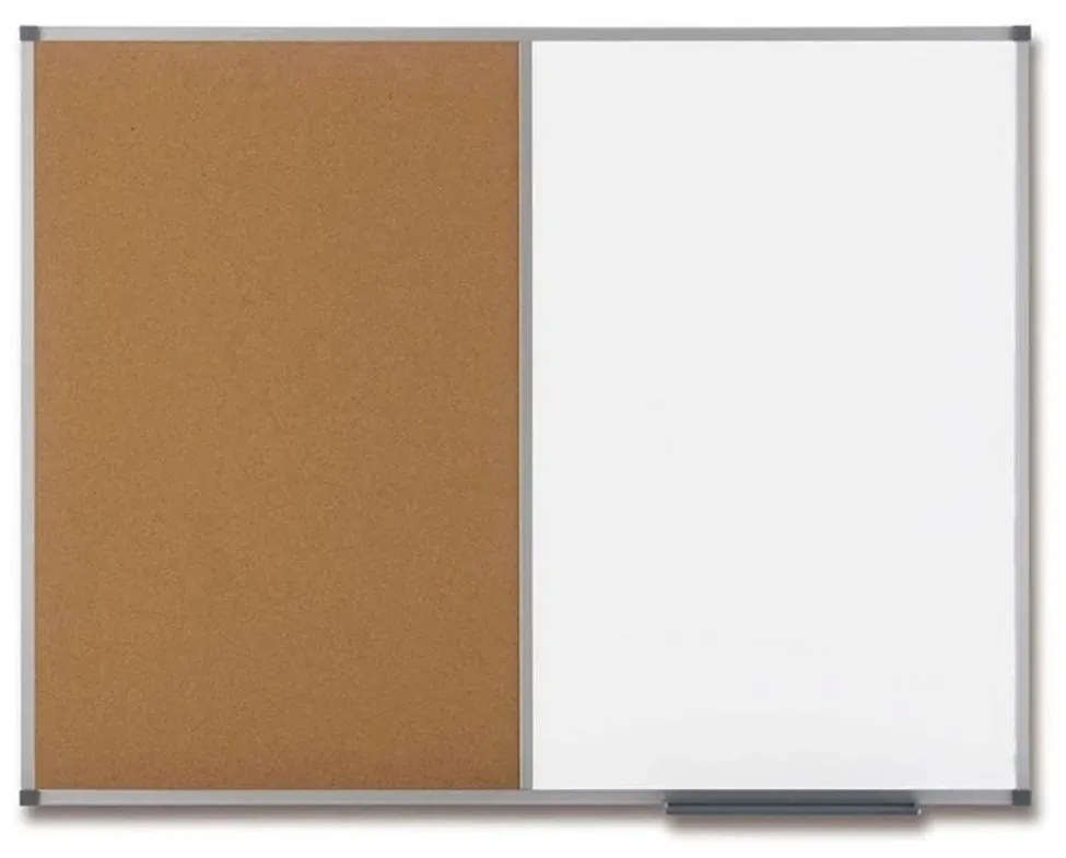 Toptabule.sk Kombinovaná tabuľa biela v hliníkovom ráme 60x40 cm