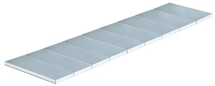 Polica TOUGH, oceľový plech, 2700x600 mm