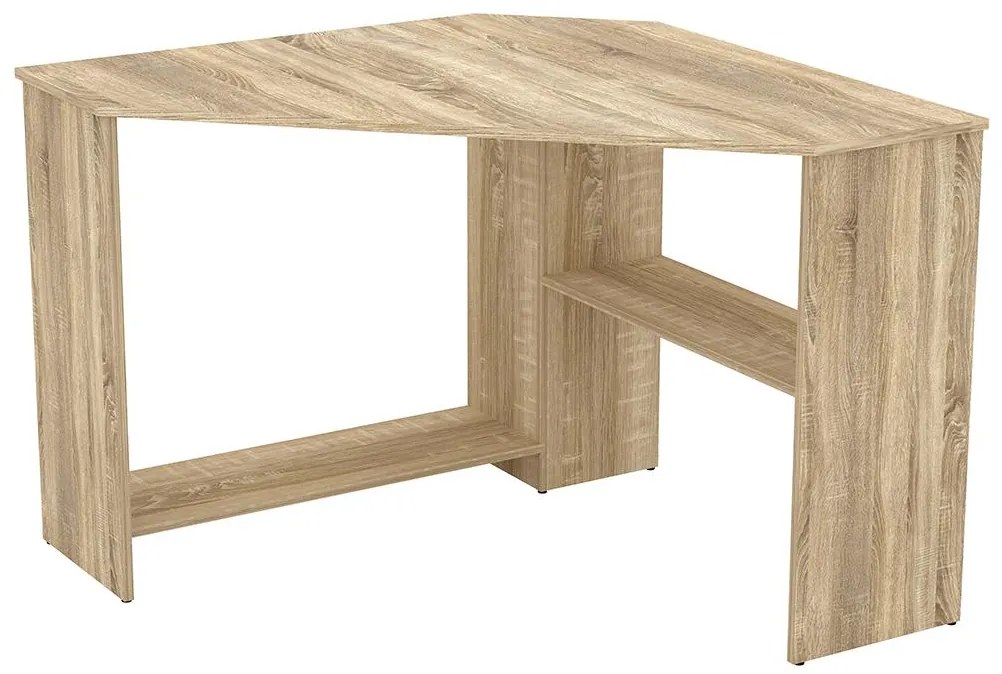 Rohový PC stolík Rhyno (dub sonoma). Akcia -21%. Vlastná spoľahlivá doprava až k Vám domov. 1108244