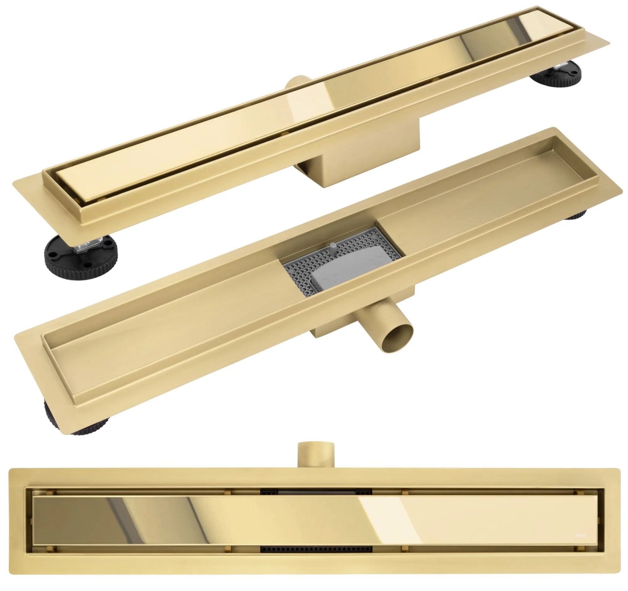 Rea Neox, odtokový žľab 50 cm, zlatá lesklá, REA-G2560