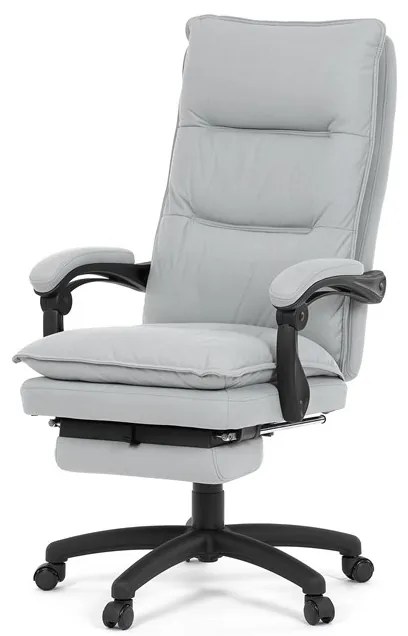 BONTEC Kancelárske kreslo, hojdací mechanizmus, šedá látka, KA-Y350 GREY Farba: Strieborná