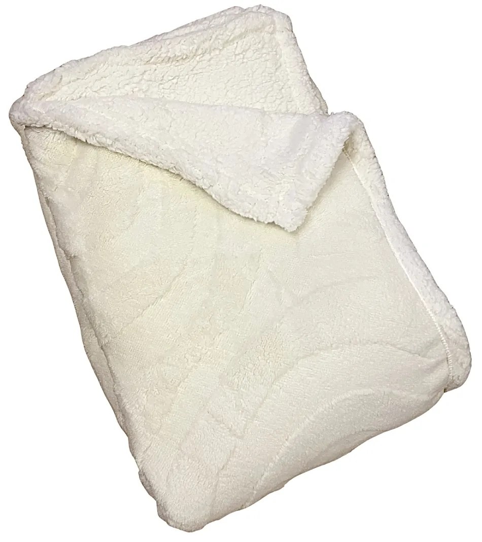 Deka luxury baranková z mikroplyšu biela 150x200cm TiaHome