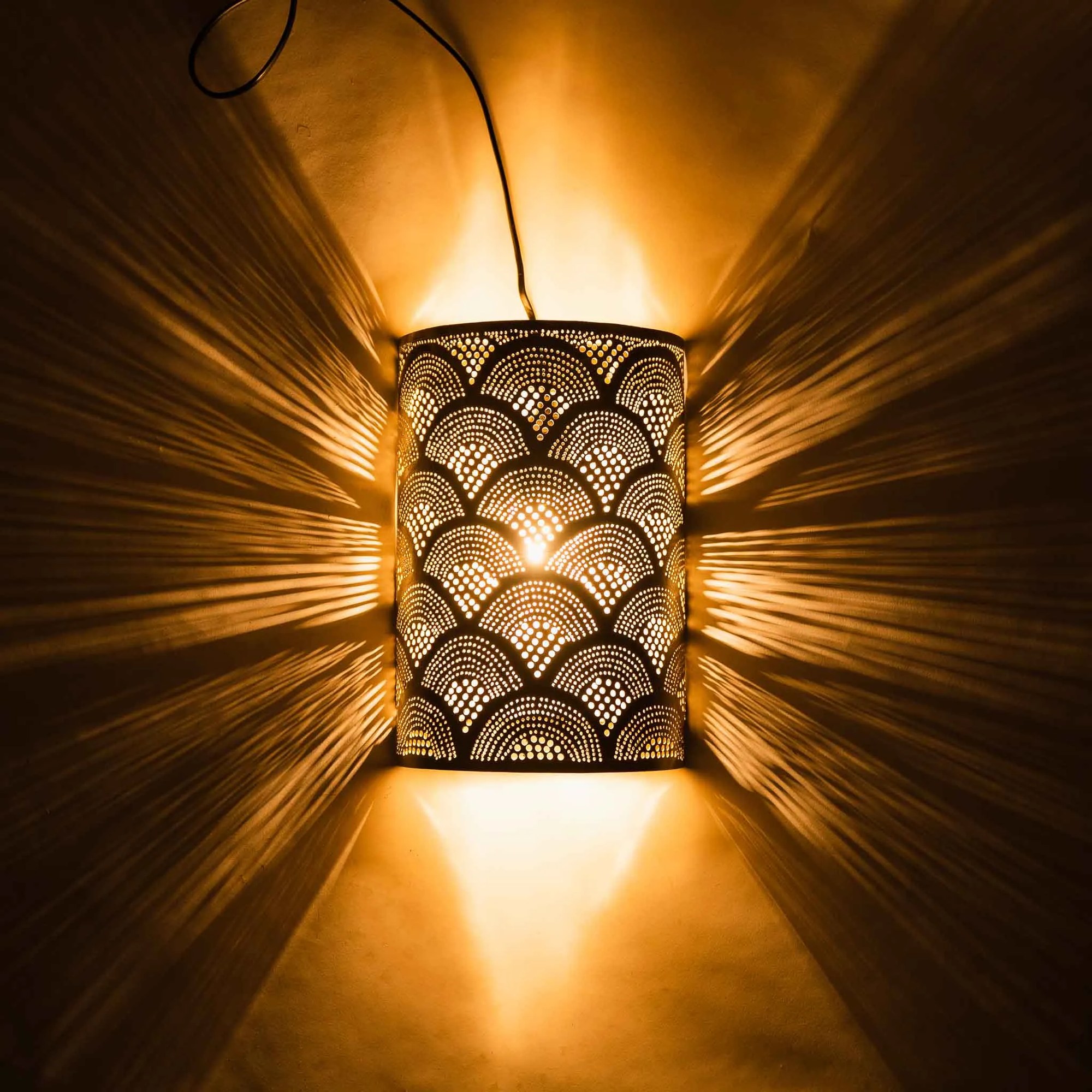 Arabská nástenná lampa Aya