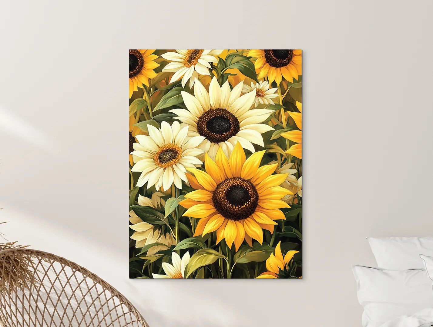 drevko | Obraz Maľované slnečnice