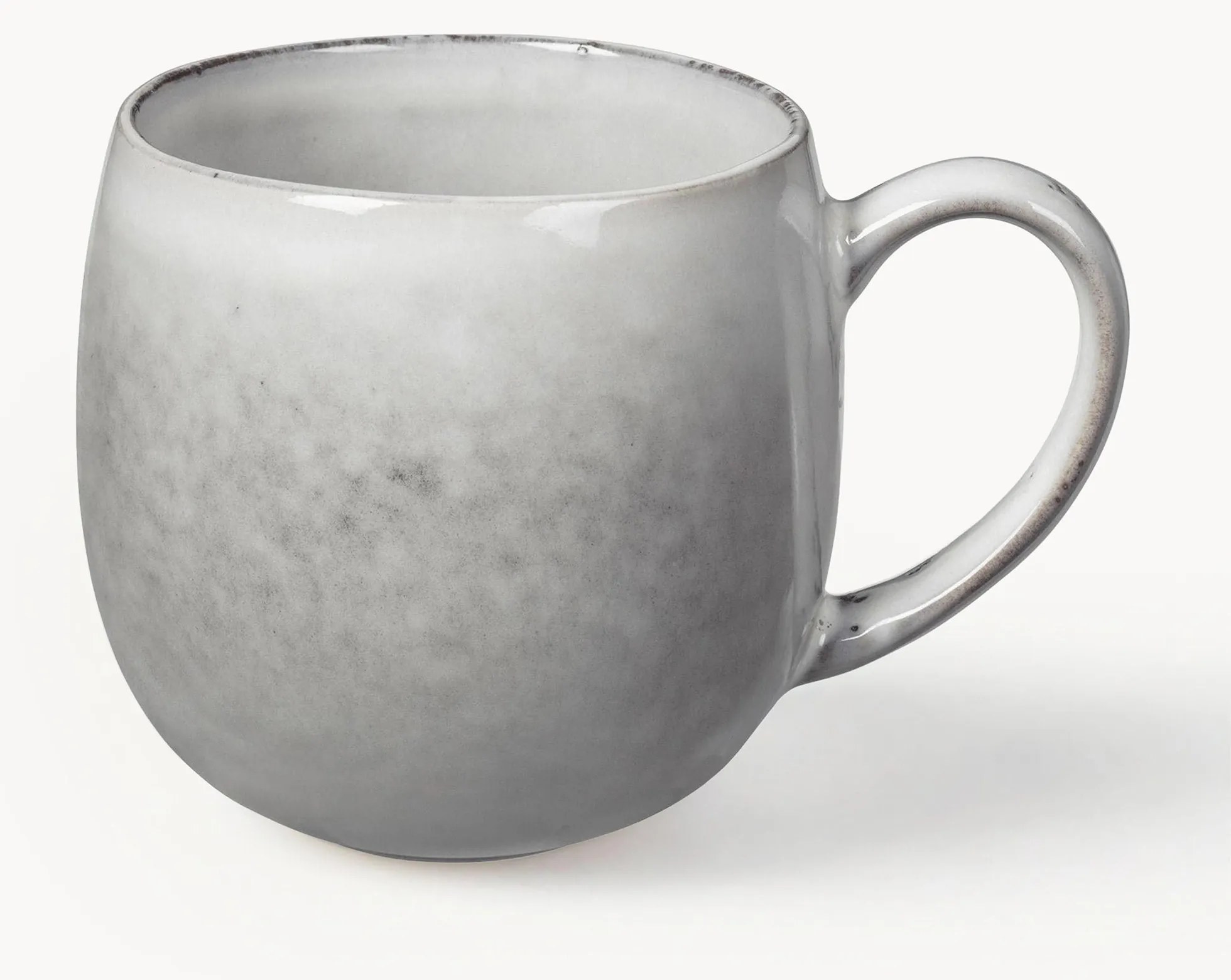 Ručne vyrobené XL šálky z kameniny Nordic Sand, 2 ks