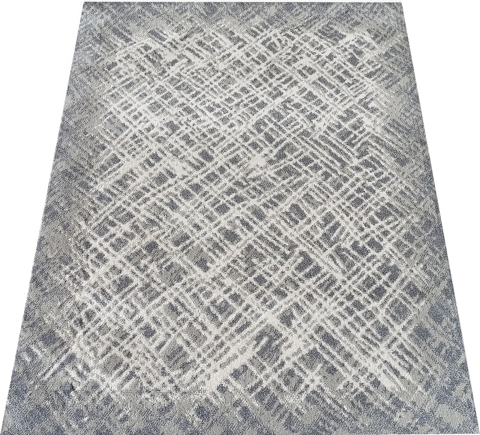 DY Sivý koberec s abstraktným vzorom Roxanne 08 Rozmer: 80x150 cm