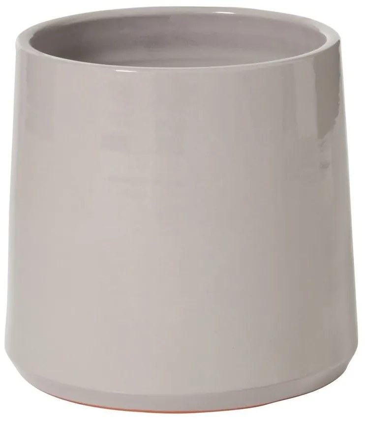 Šedý keramický obal na kvetináč - Ø 24*Ø 21*22 ​​cm
