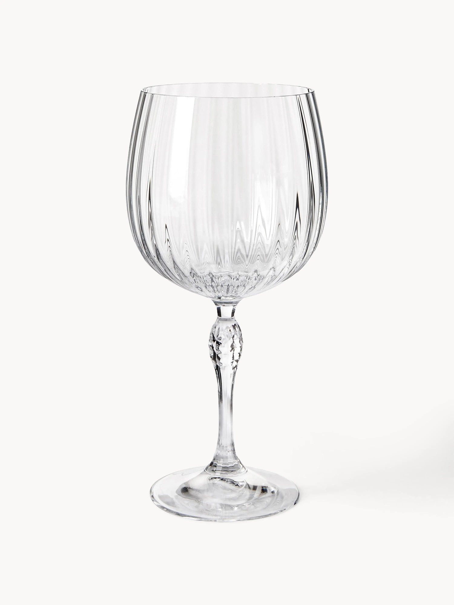 Poháre na gin's drážkovou štruktúrou America's Cocktail, 4 ks