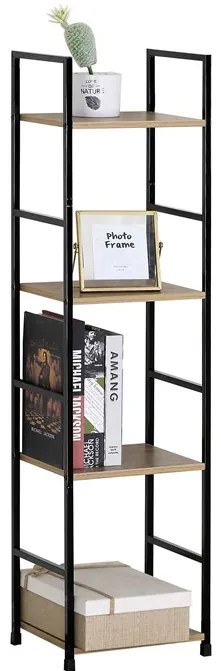 BONTEC Regál, mdf, hnedá, GD-214 OAK Farba: Prírodné