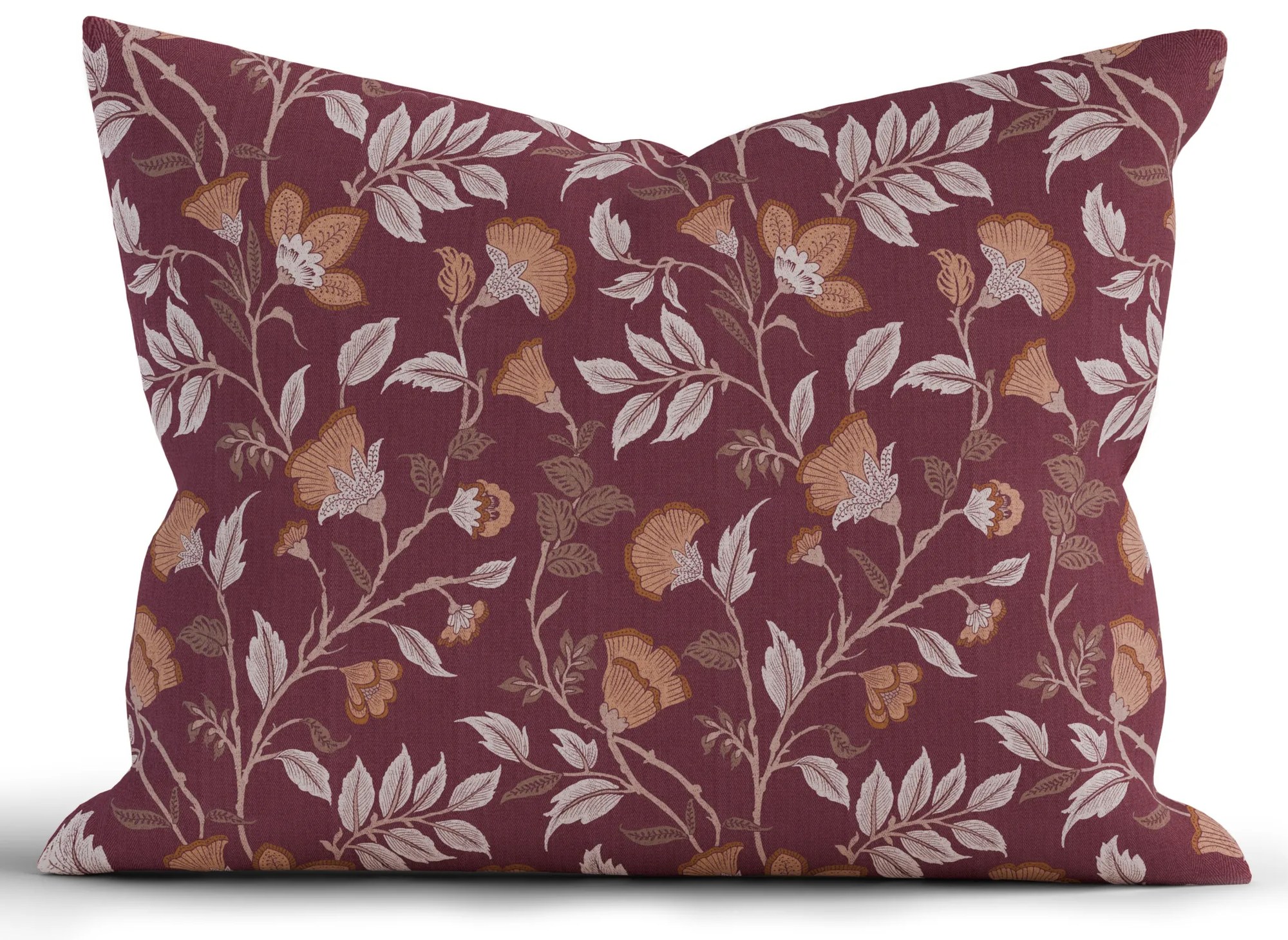 Bavlnená obliečka na vankúš Renforcé 70 x 90 cm – Rebeka vínová