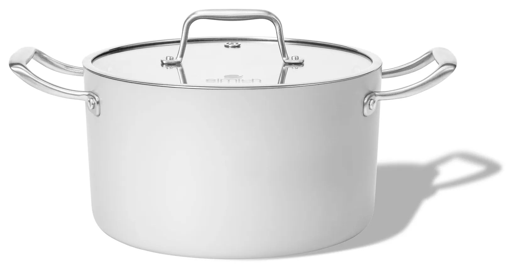 Elmich Nepriľnavý keramický hrniec Vital Ø 20 cm (3.5L) - krémovo biela