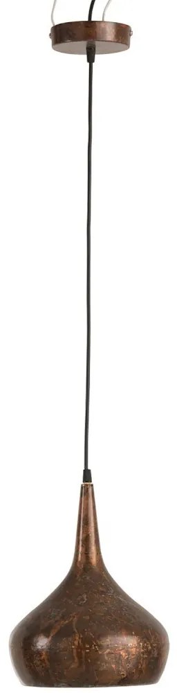 Kovové stropné svetlo Drop antik - Ø 23 * 180 cm