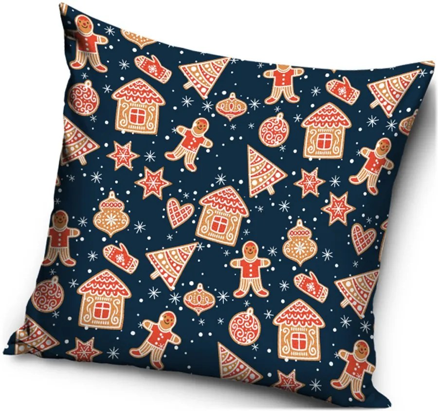 Vianočný vankúš Perníčková koleda - 40 x 40 cm
