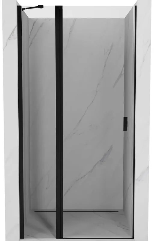 Mexen MIST, 1-krídlové sprchové dvere (1d+1s) 70x200 cm, 6mm číre sklo, čierny profil, 8A4-070-000-70-00