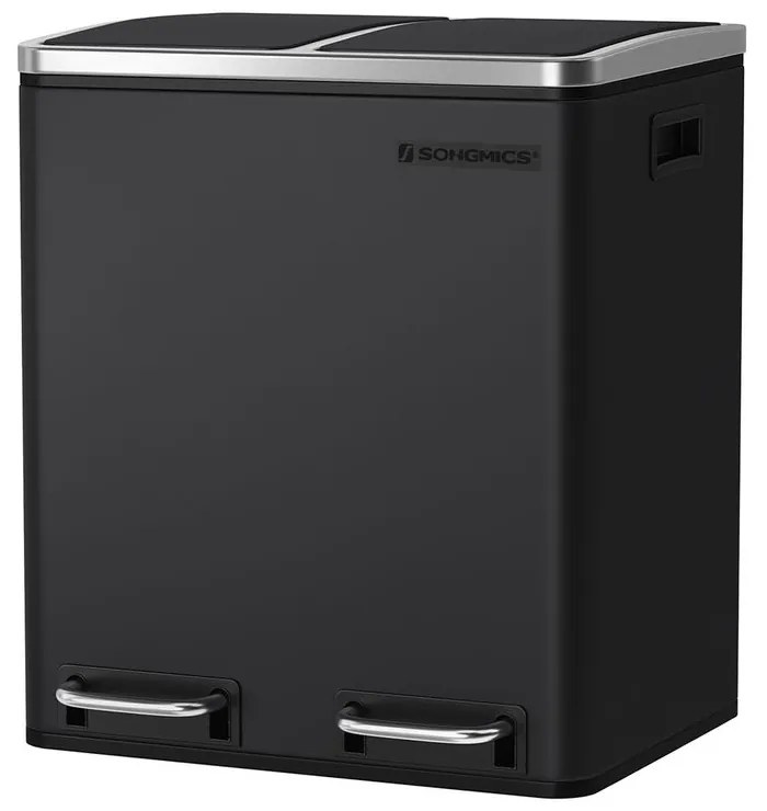Recyklačný odpadkový kôš SONGMICS LTB30BK