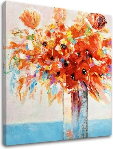 Obraz na plátne KVETY VO VÁZE 1 dielny XOBCH1180WE1
