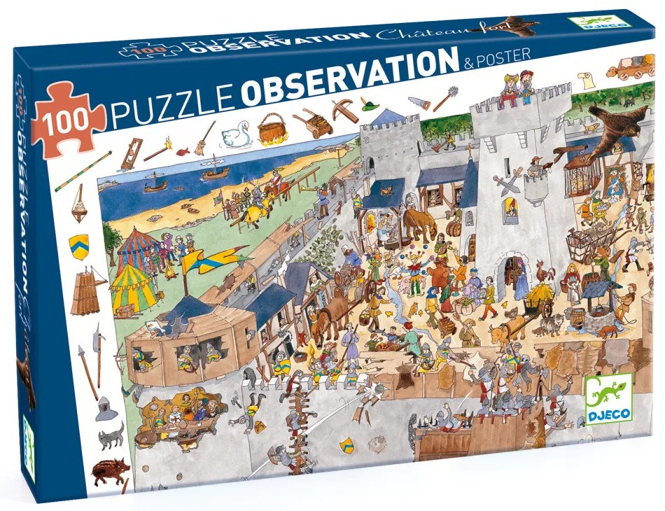 Puzzle - Opevnený hrad - 100 ks