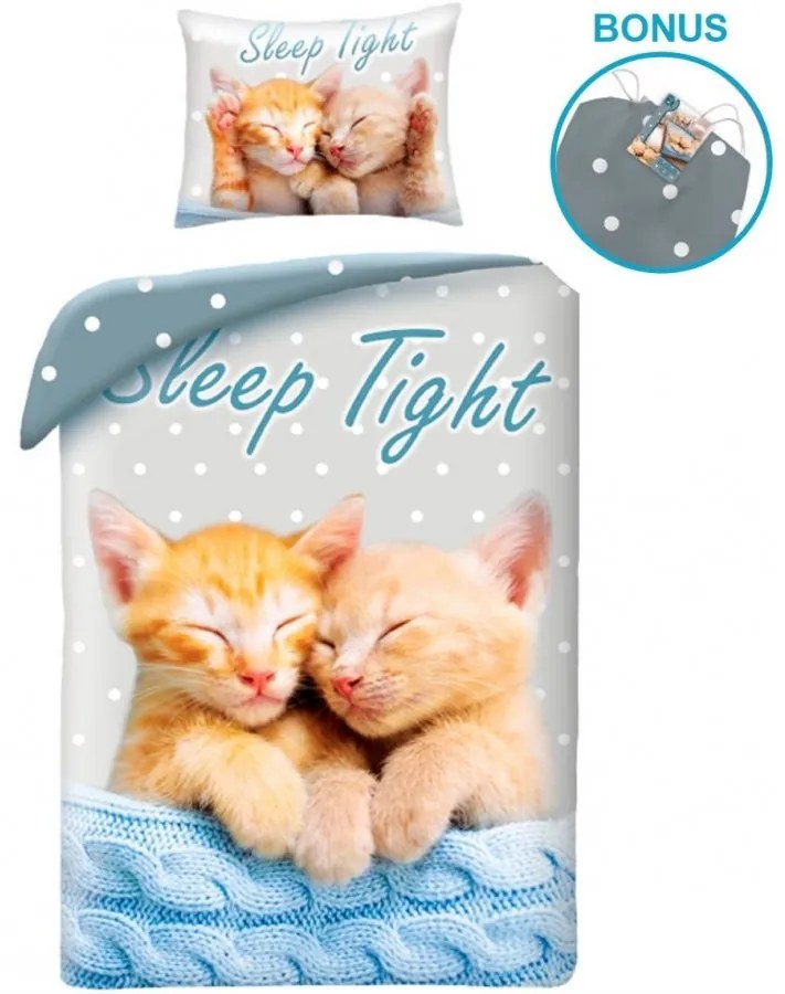 Bavlnené posteľné obliečky Ryšavé mačiatka